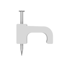 CABLE CLIPS 6MM FLAT (100)